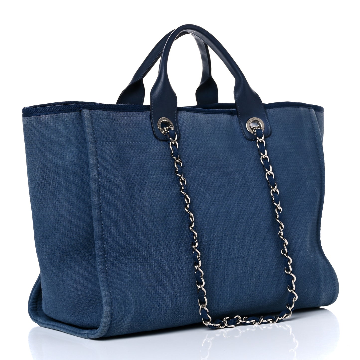 Canvas Medium Deauville Tote Blue