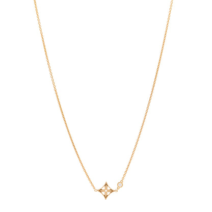 Louis Vuitton 18K Yellow Gold Diamond Idylle Blossom Pendant Necklace 1 of 5
