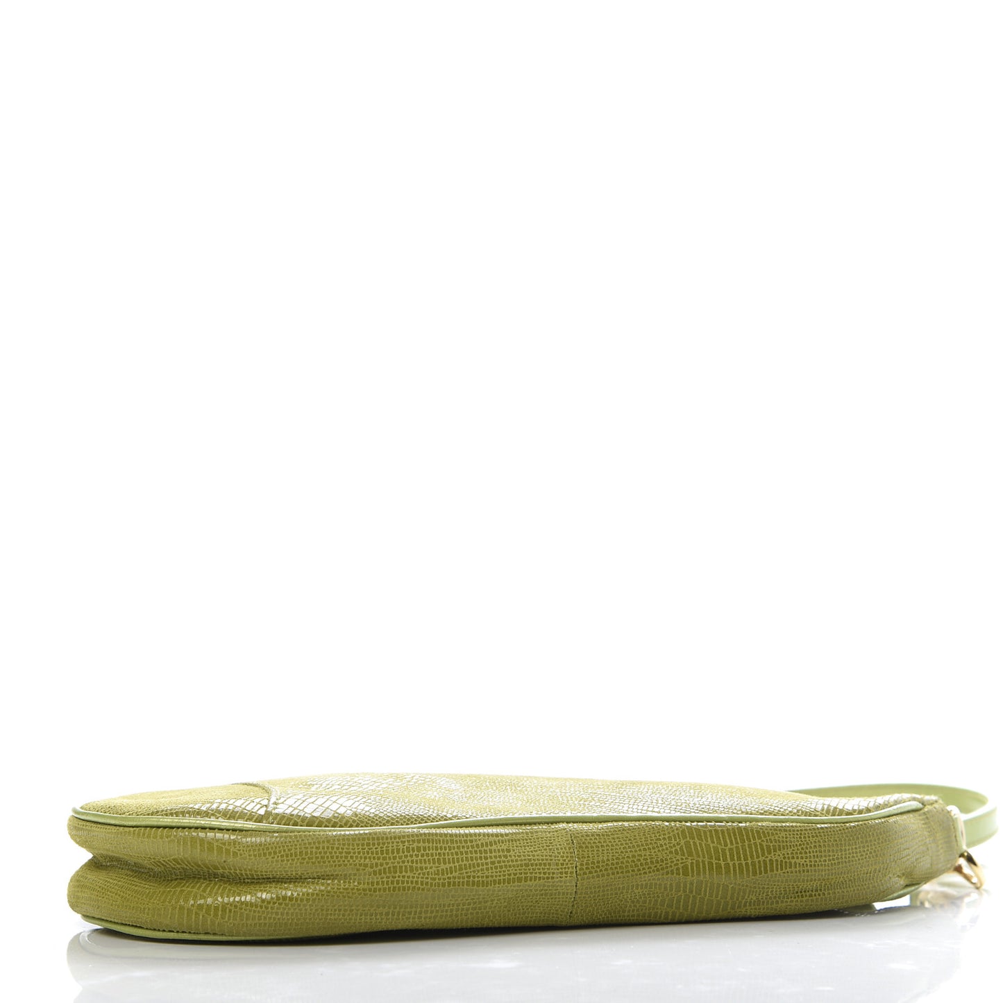 Lizard Mini Saddle Pochette Green