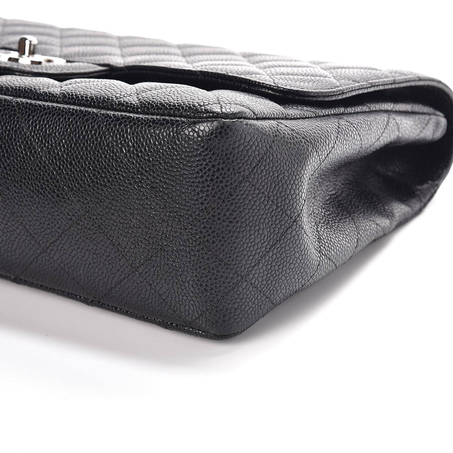 Caviar Quilted Jumbo Single Flap Black