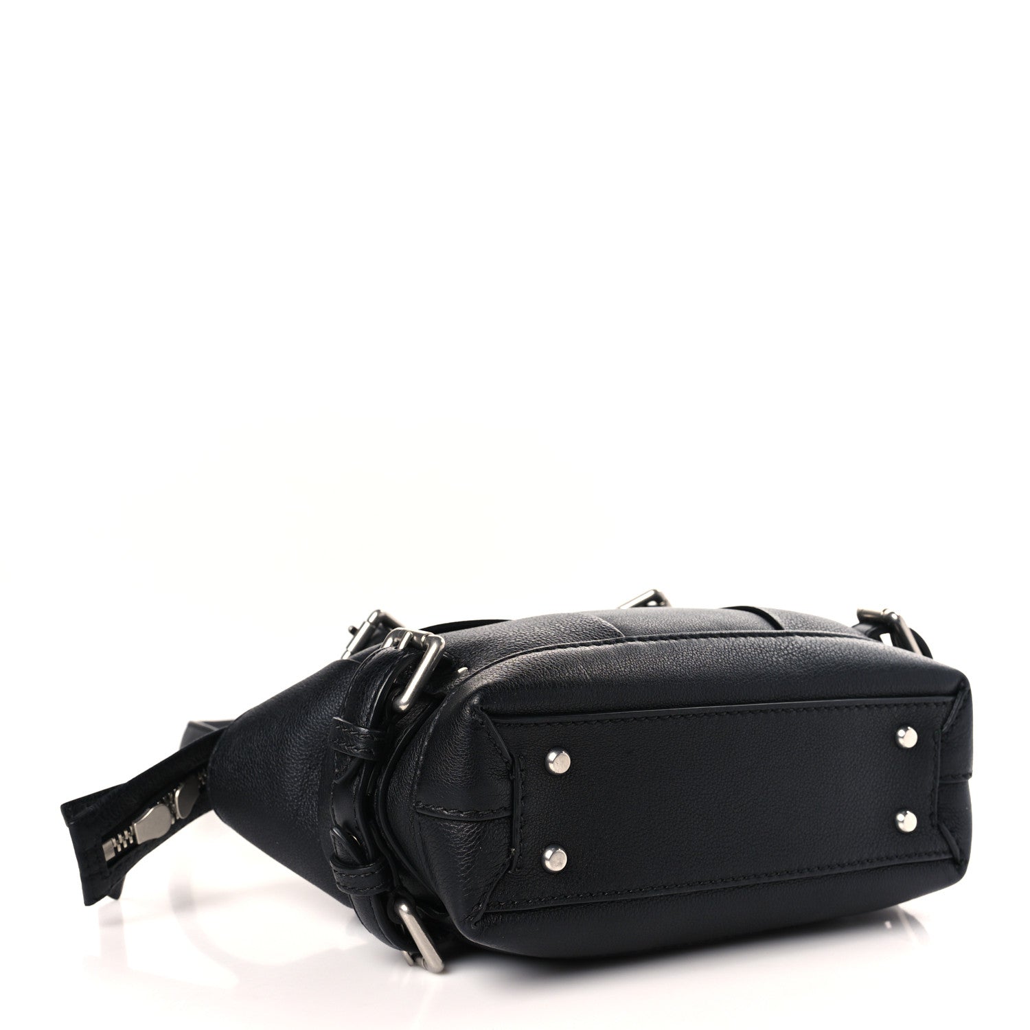 Bottega Veneta Grained Calfskin Arco Tool Tote Black 4 of 9