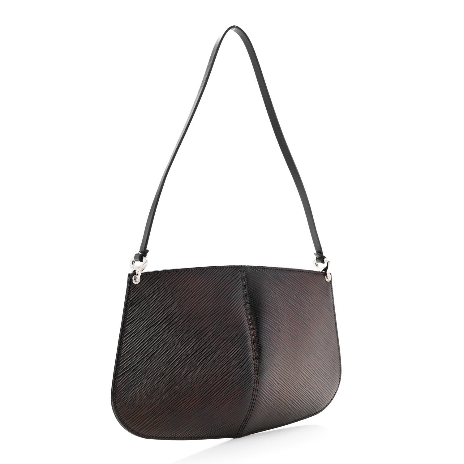 Louis Vuitton Epi Demi Lune Pochette Black 3 of 9