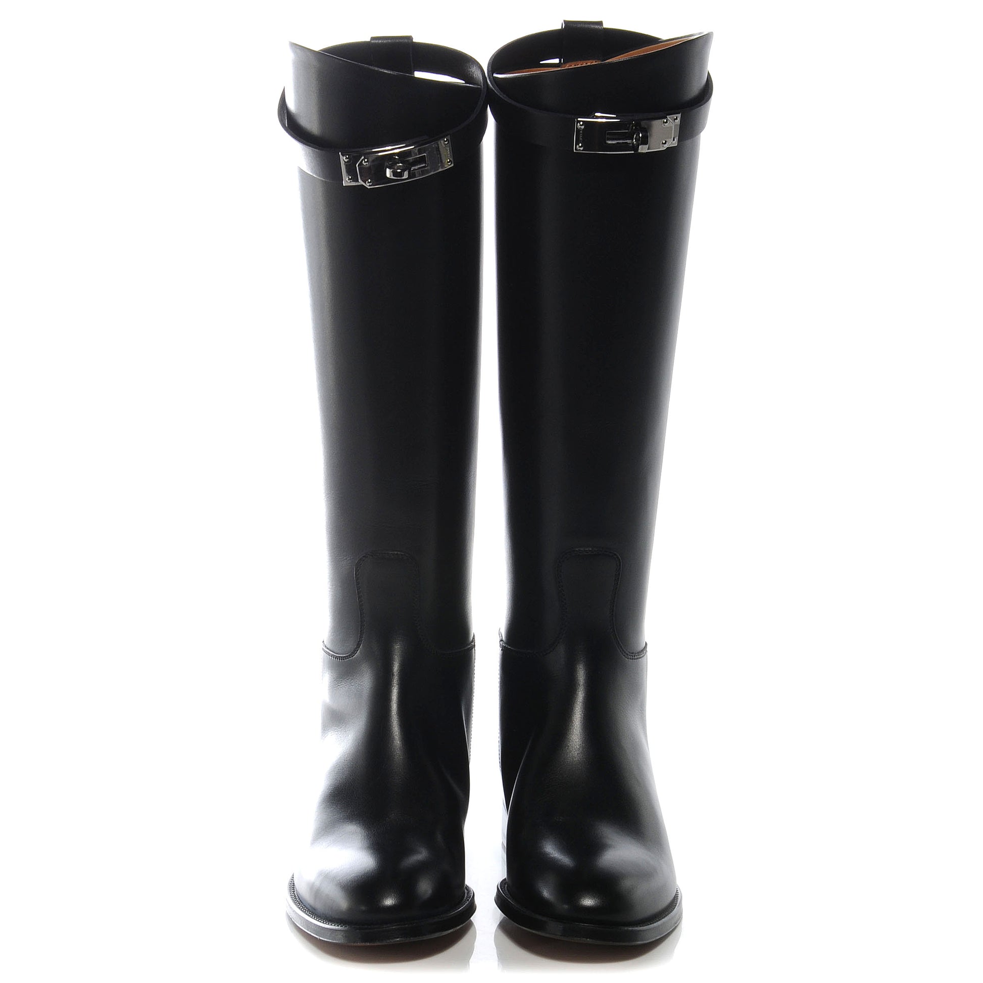 Hermes Swift Kelly Jumping Boots 36 Black 2 of 6