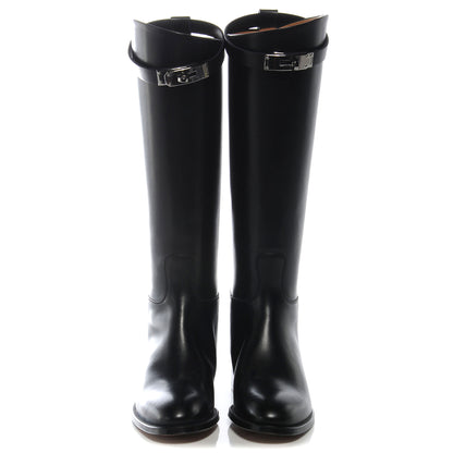 Hermes Swift Kelly Jumping Boots 36 Black 2 of 6
