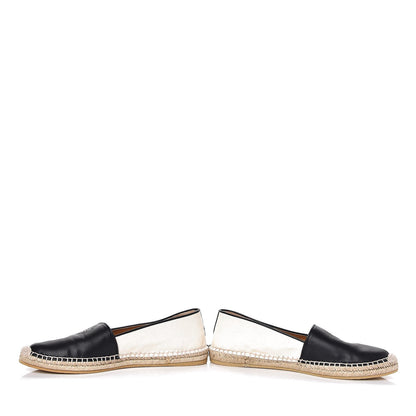 Gucci Nappa Canvas Espadrilles 38.5 Natural Black 5 of 12