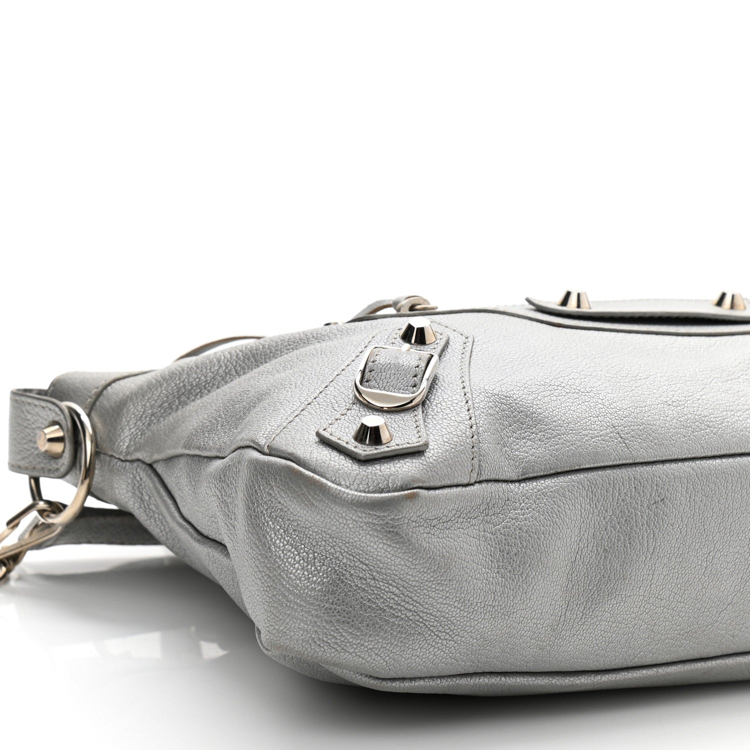 Balenciaga Pearlescent Goatskin Classic Palladium Hardware First Gris Gris Light 19 of 25