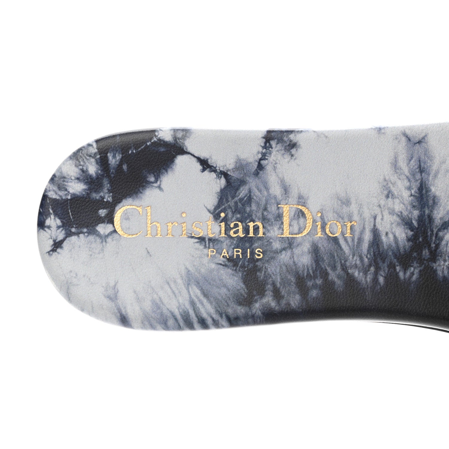 Christian Dior Canvas Tie and Dior Embroidered Dway Flat Slide Sandals 37.5 Denim 7 of 10