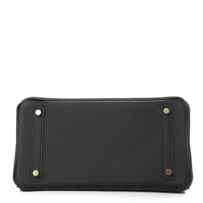 Hermes Togo Matte Alligator Birkin Touch 30 Black 6 of 37