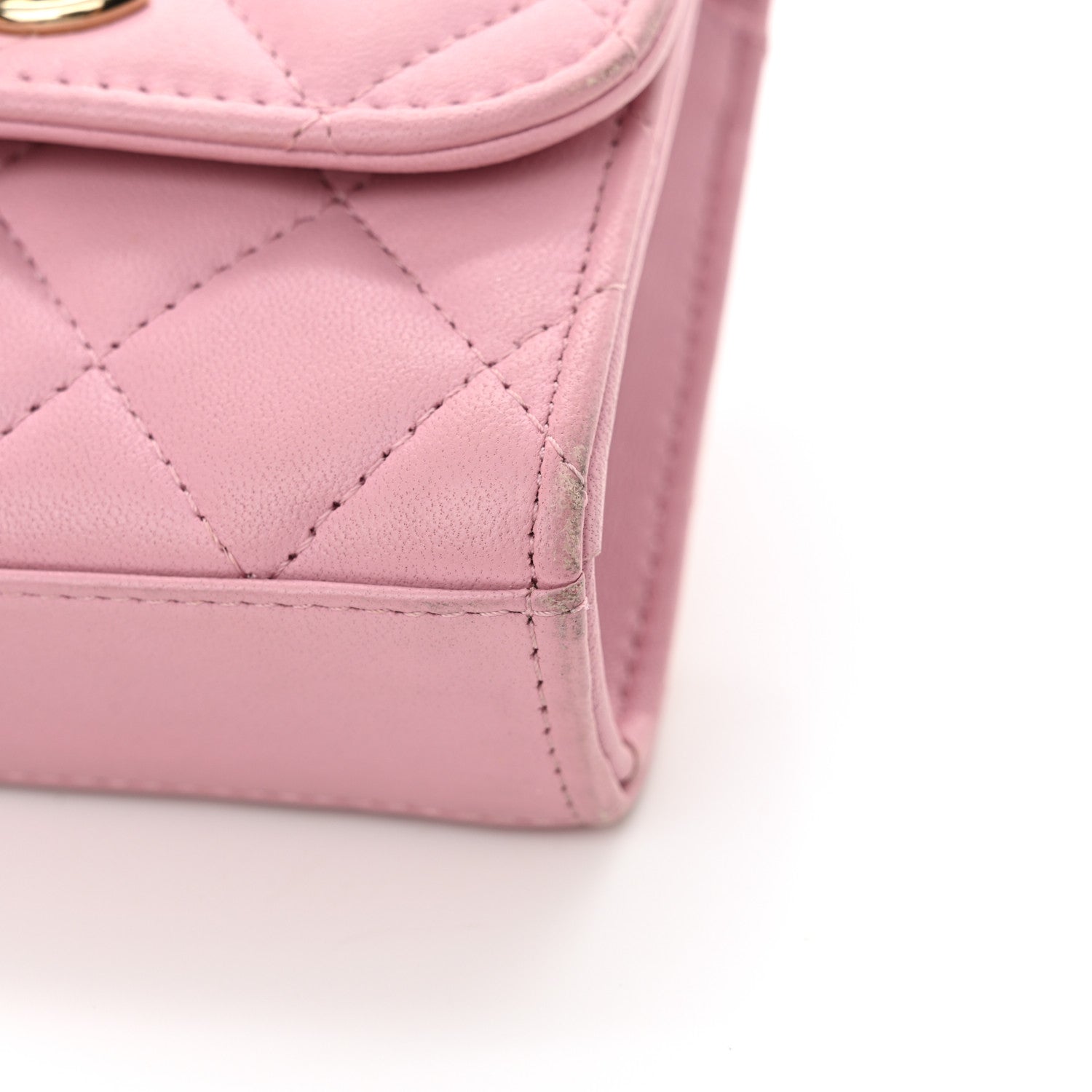 Chanel Lambskin Quilted Mini Trendy CC Clutch With Chain Light Pink 11 of 11