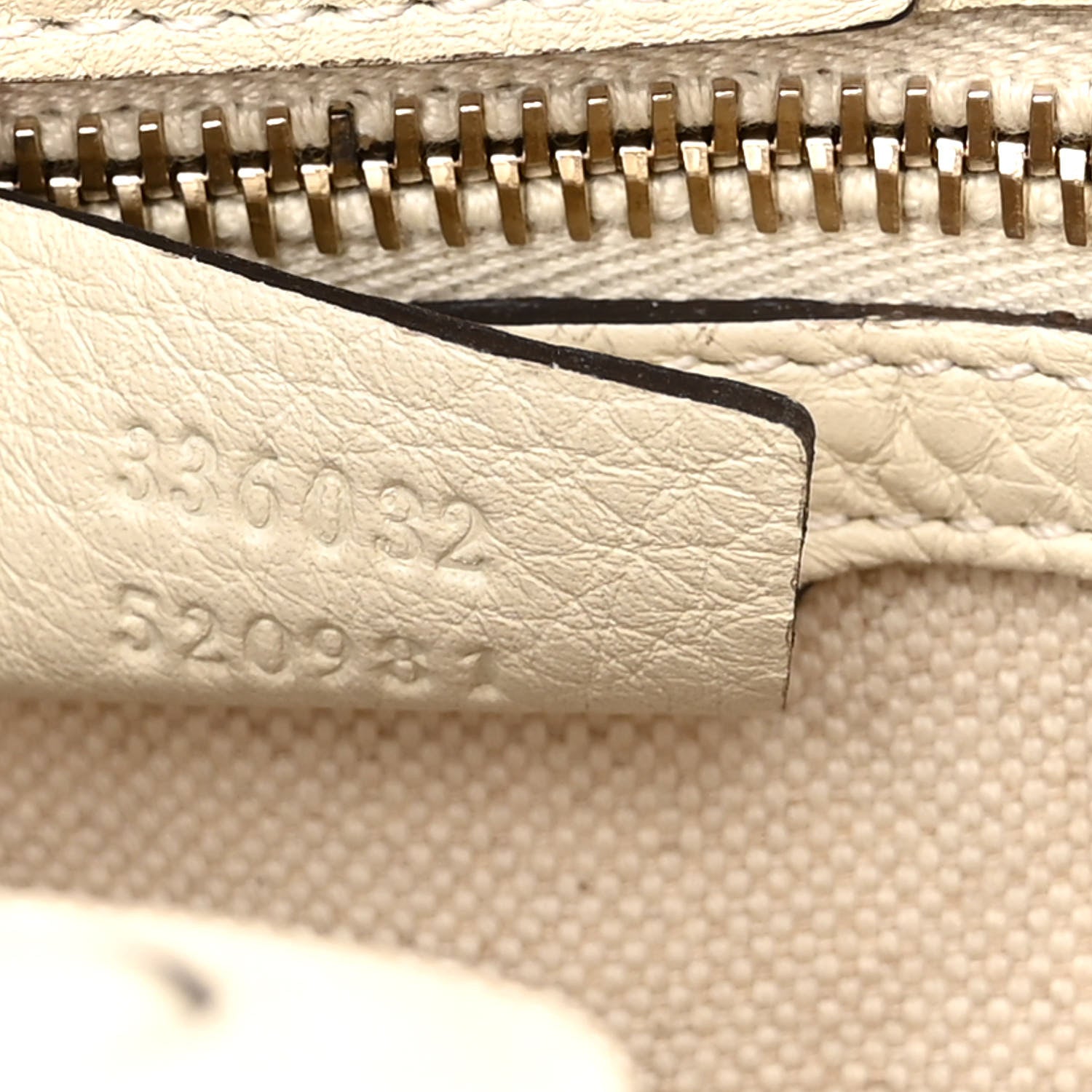 Gucci Calfskin Small Bamboo Shopper Tote White 8 of 11