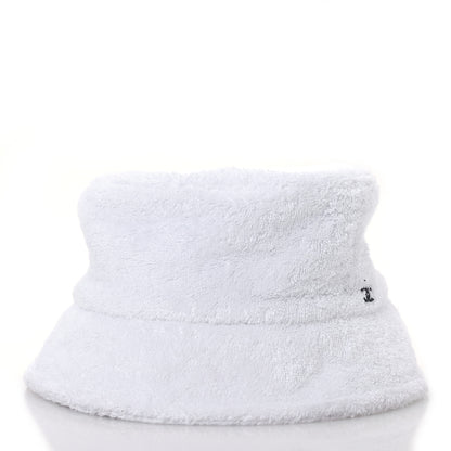 Chanel Terry Cloth CC Bucket Hat L White 3 of 8