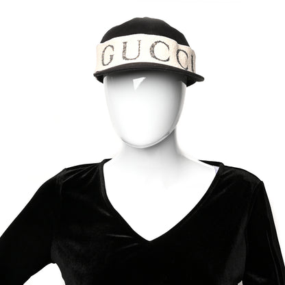 Gucci Gabardine Gucci Headband Baseball Hat XXL Black 2 of 9