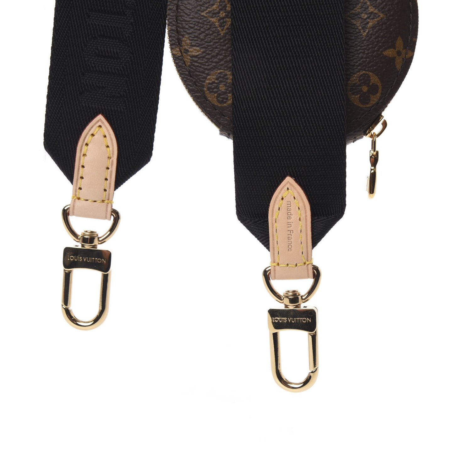 Monogram Multi Pochette Accessories Bandouliere Shoulder Strap Black