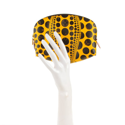 Louis Vuitton Monogram Kusama Pumpkin Dots Cosmetic Pouch Yellow 2 of 7