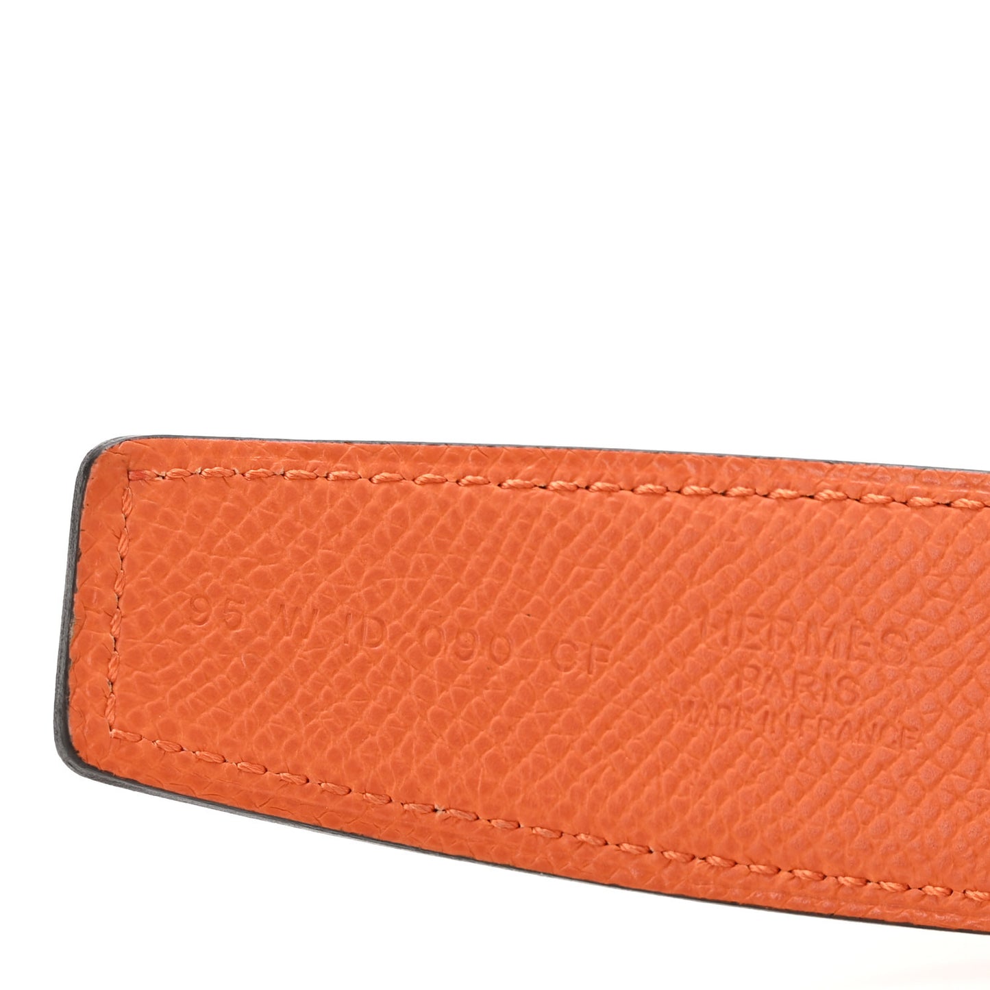 Epsom 32mm Reversible Jumbo Belt  95 38 Rouge H Orange