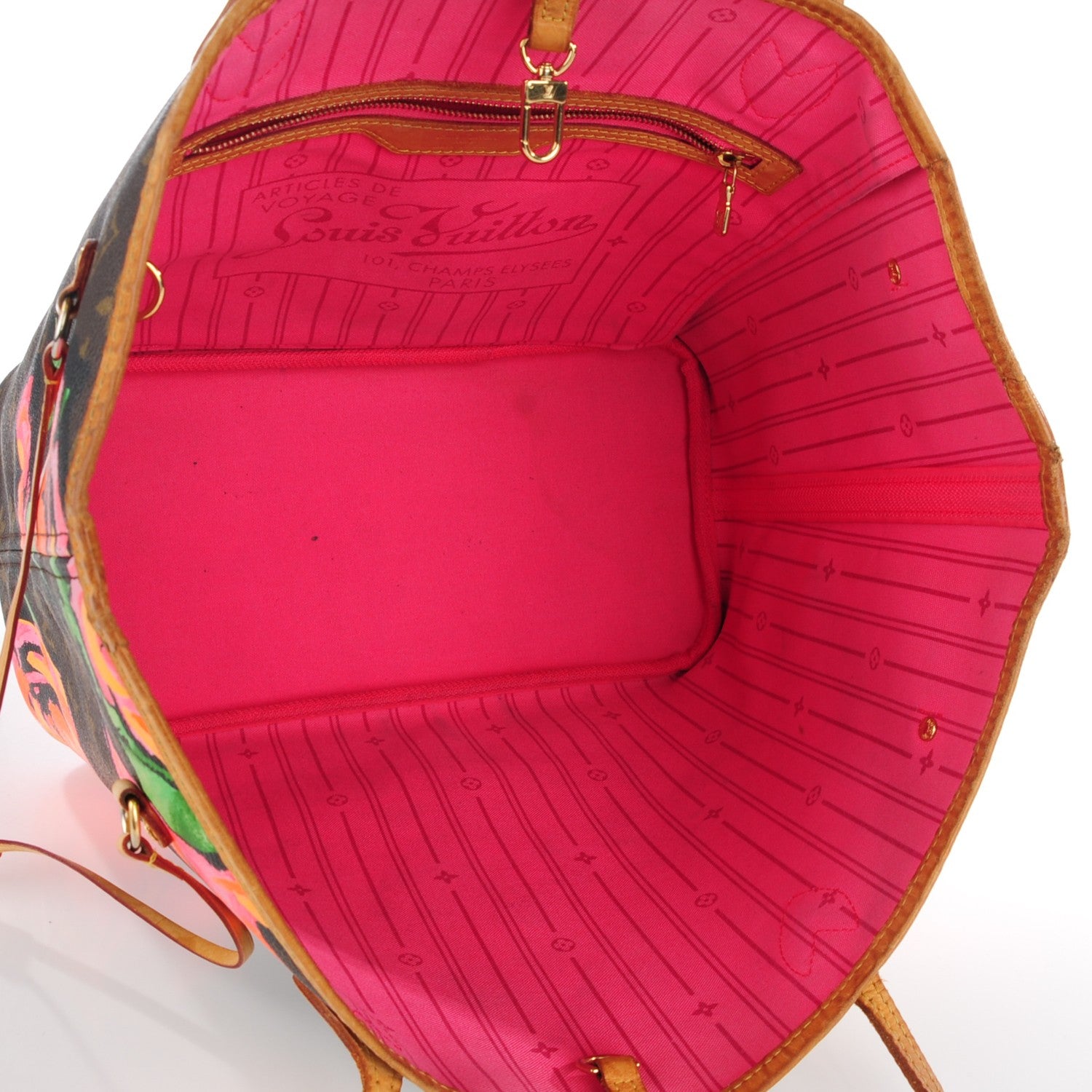 Louis Vuitton Monogram Roses Neverfull MM 5 of 14