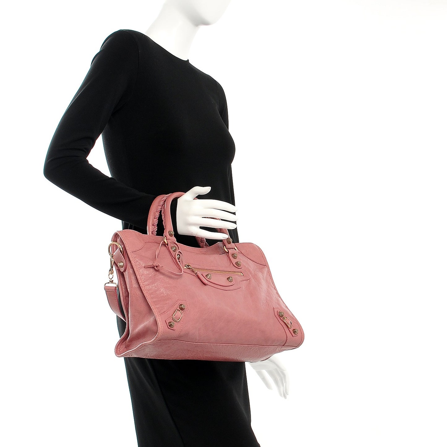 Agneau Giant 12 Rose Gold Hardware City Rose Bruyere