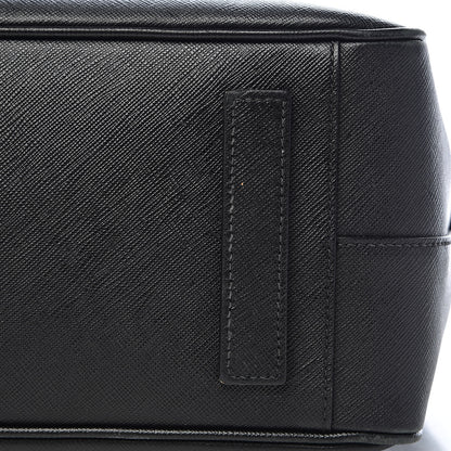 Prada Saffiano Travel Briefcase Black 18 of 19