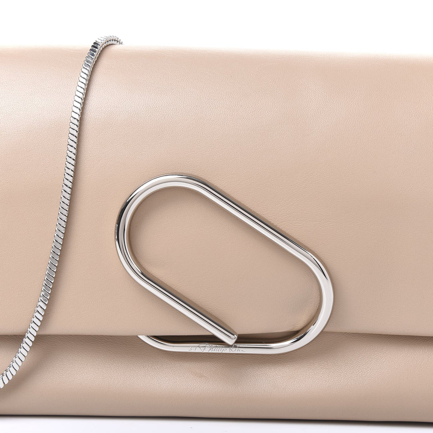 3.1 Calfskin Alix Soft Flap Clutch Fawn