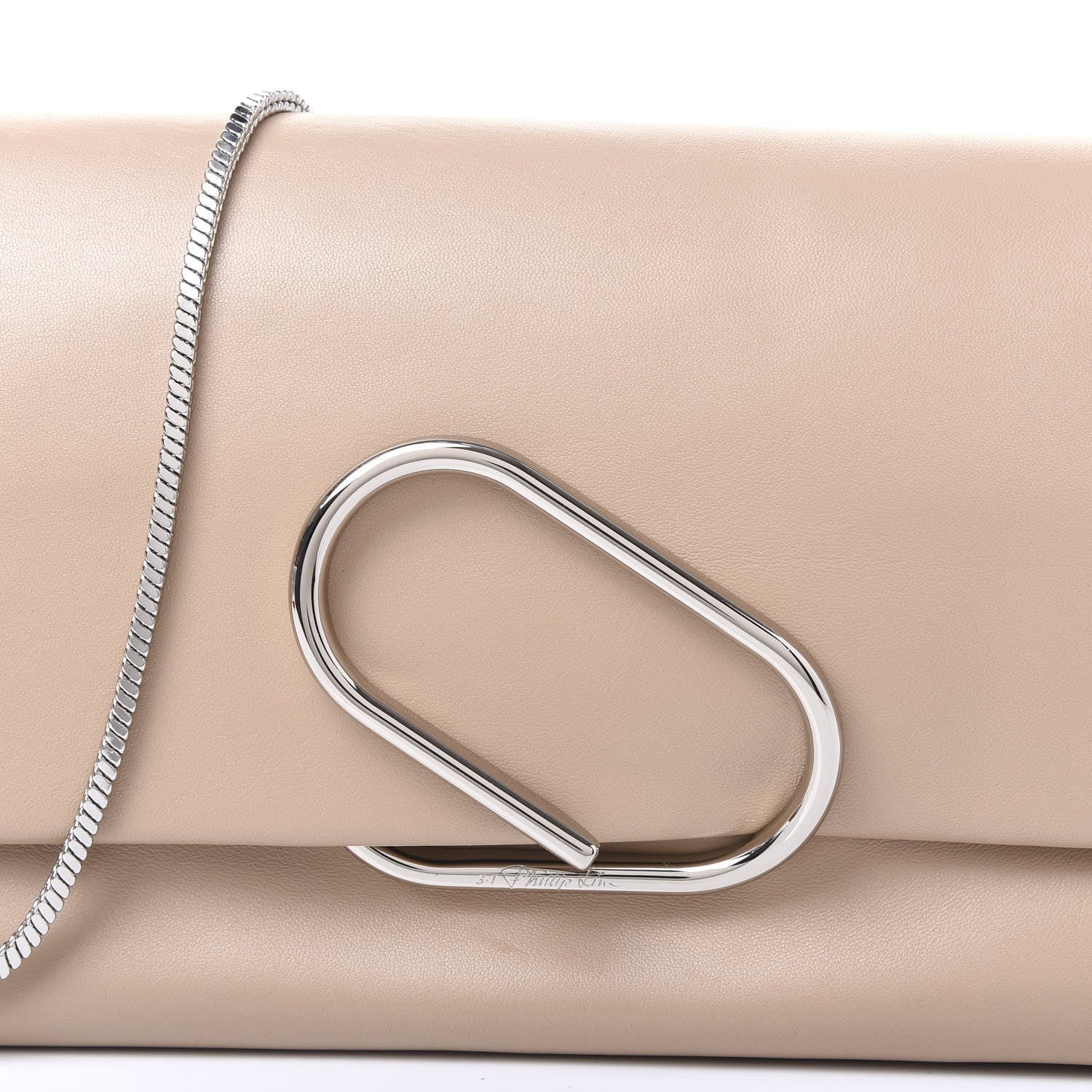 3.1 Phillip Lim 3.1 Calfskin Alix Soft Flap Clutch Fawn 10 of 12