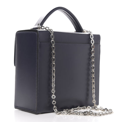Hermes Villandry Calfskin Cinhetic Boxy Top Handle Bag Bleu Nuit 4 of 12
