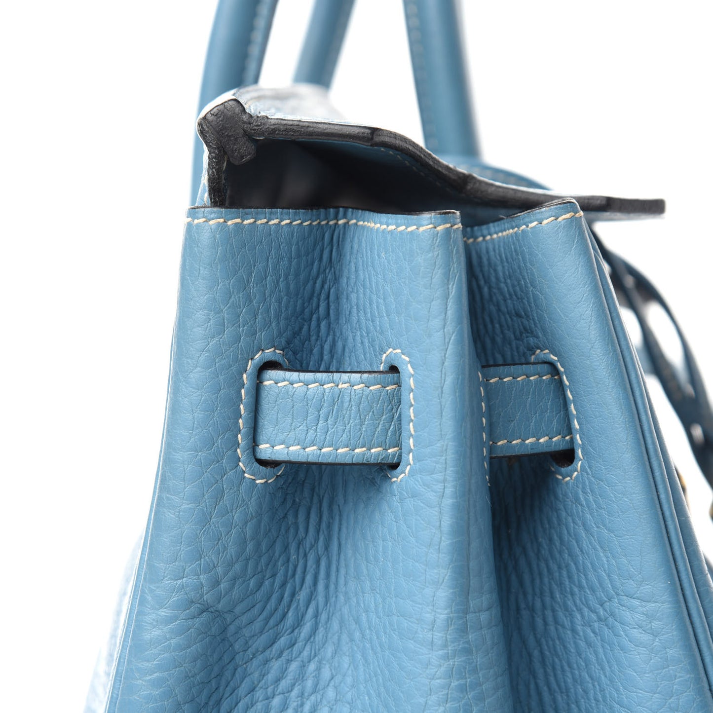 Taurillon Clemence Birkin 35 Blue Jean