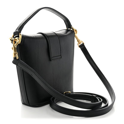 Celine Smooth Calfskin Triomphe Mini Bucket Bag Black 3 of 9