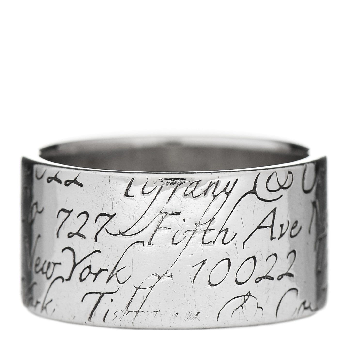 Sterling Silver 10mm Notes Wide Ring 53 6.5