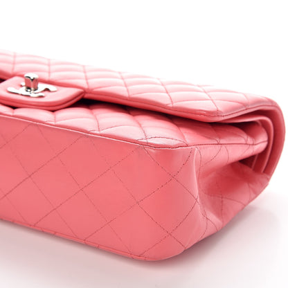 Chanel Lambskin Quilted Medium Double Flap Pink 9 of 9