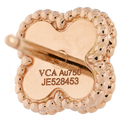 Van Cleef & Arpels VAN CLEEF & ARPELS 18K Rose Gold Sweet Alhambra Earrings 4 of 5