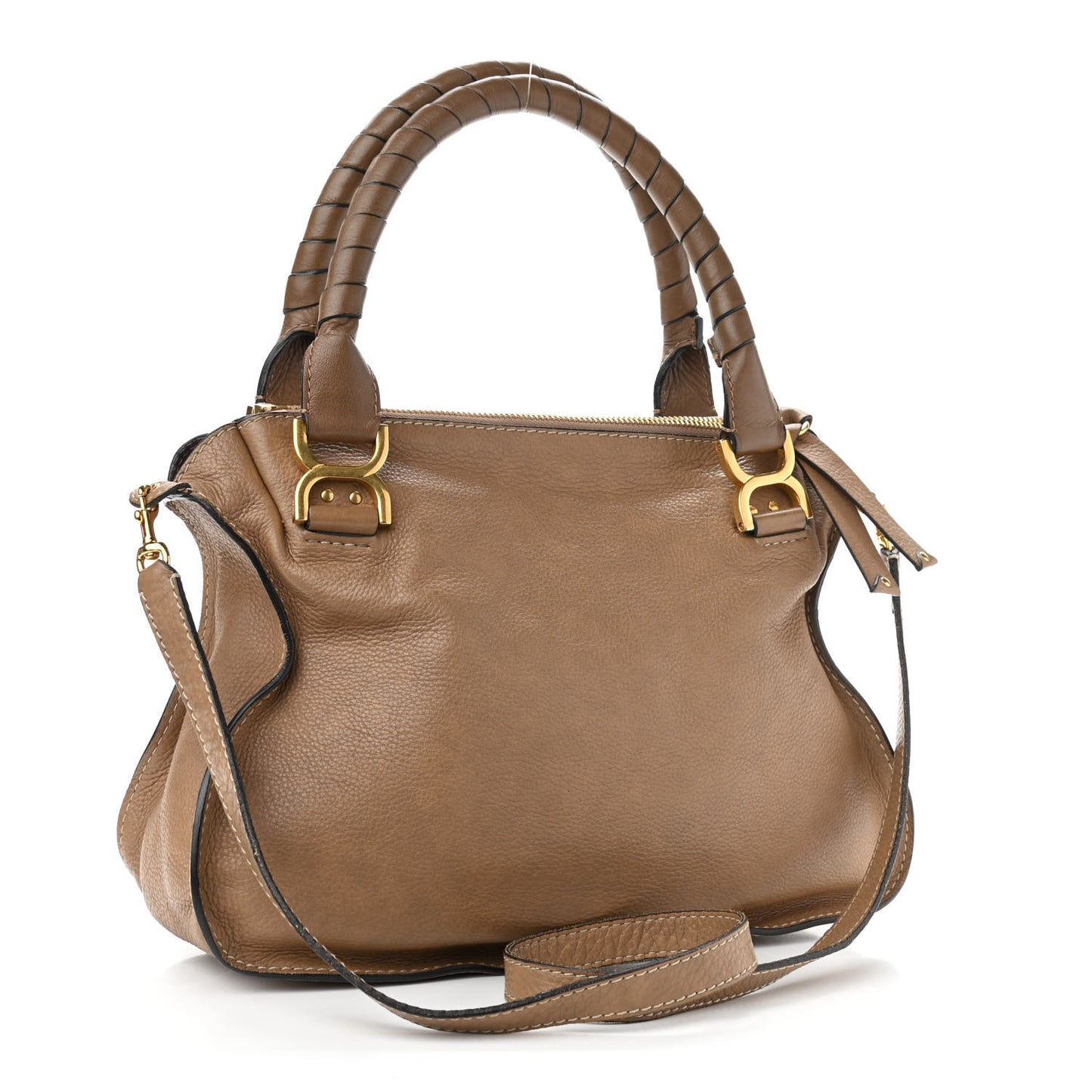 Calfskin Medium Marcie Satchel Nut