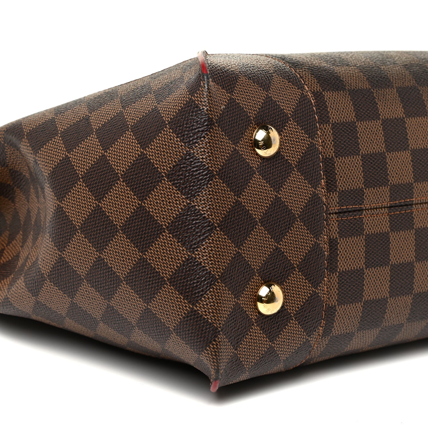 Louis Vuitton Damier Ebene Caissa Hobo Cherry 7 of 17