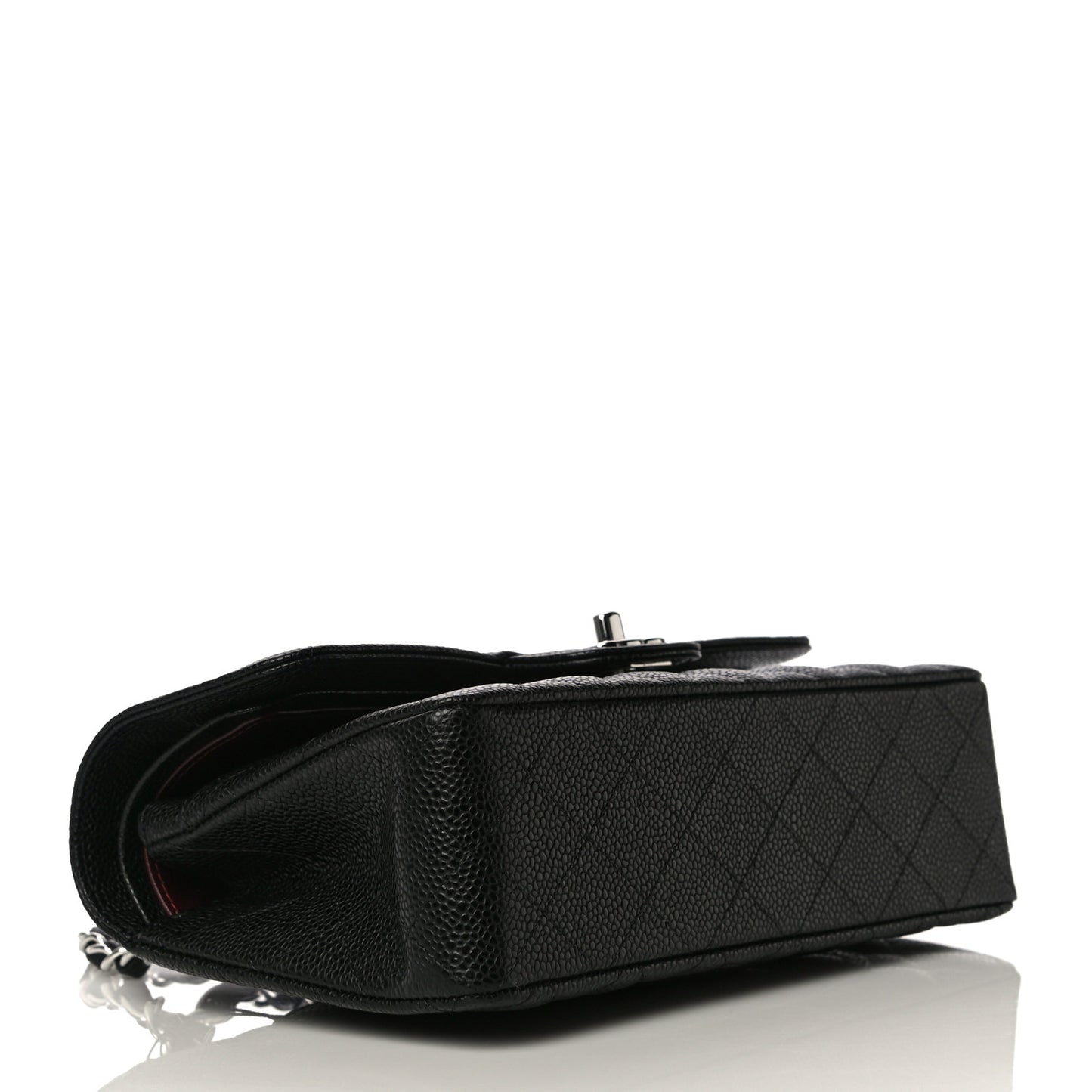 Caviar Quilted Small Double Flap Black