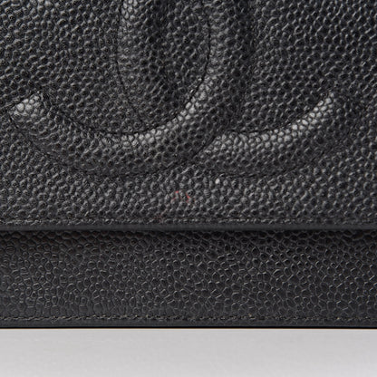 Chanel Caviar Timeless CC Wallet On Chain WOC Black 15 of 16