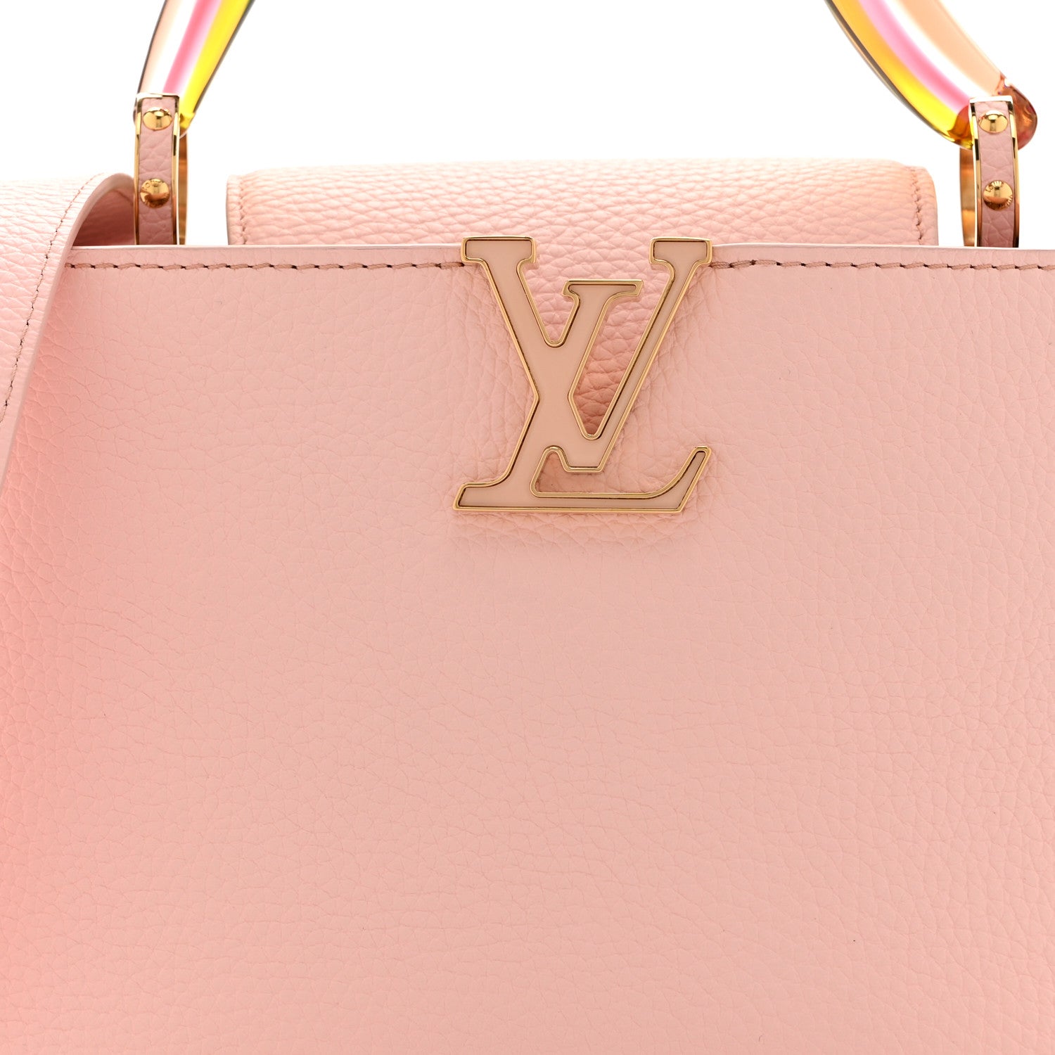 Louis Vuitton Taurillon Resin Murano Capucines BB Rose Jasmin 8 of 10