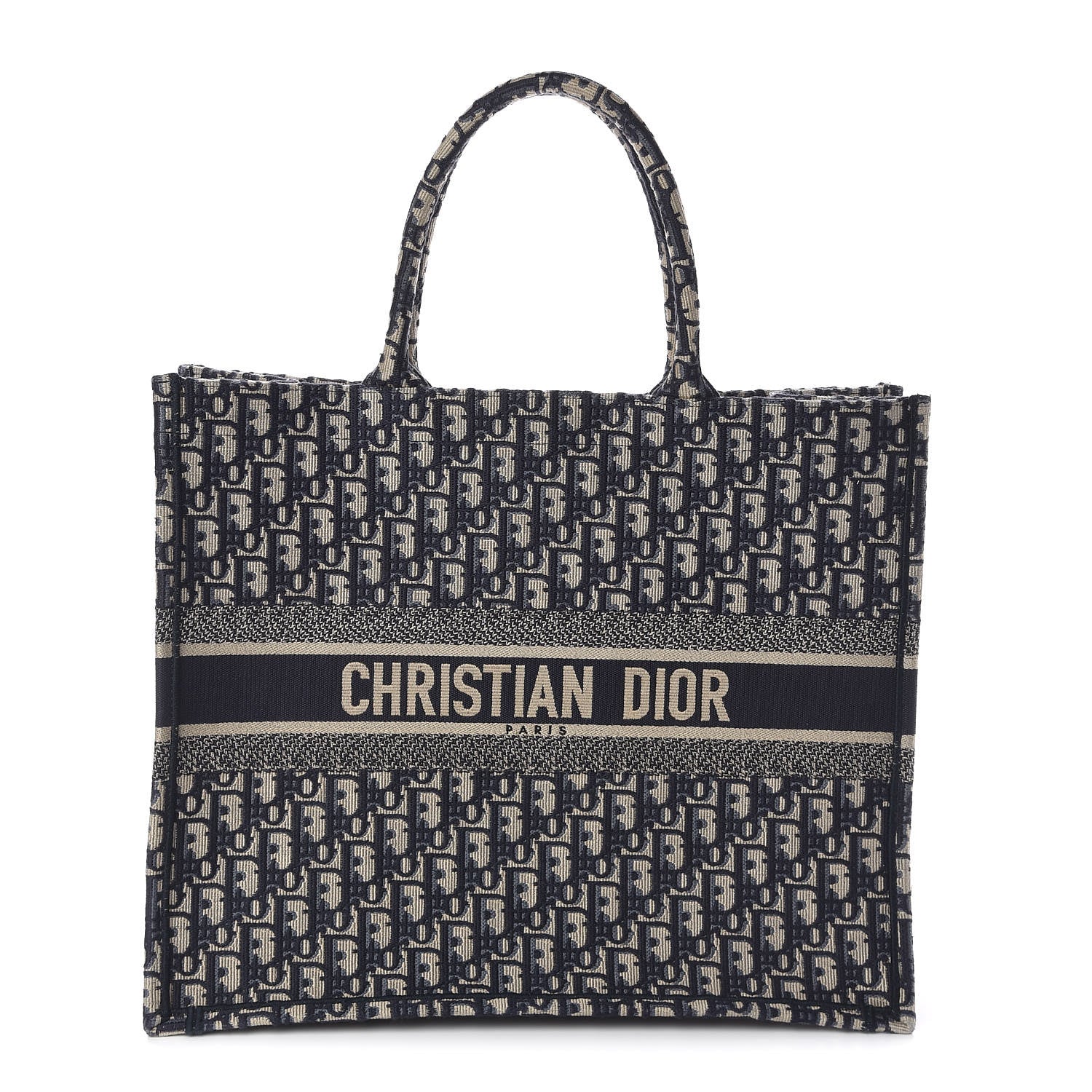 Christian Dior Oblique Book Tote Blue Multicolor 1 of 9