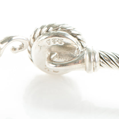 David Yurman Sterling Silver Amethyst 3mm Chatelaine Bracelet 4 of 5