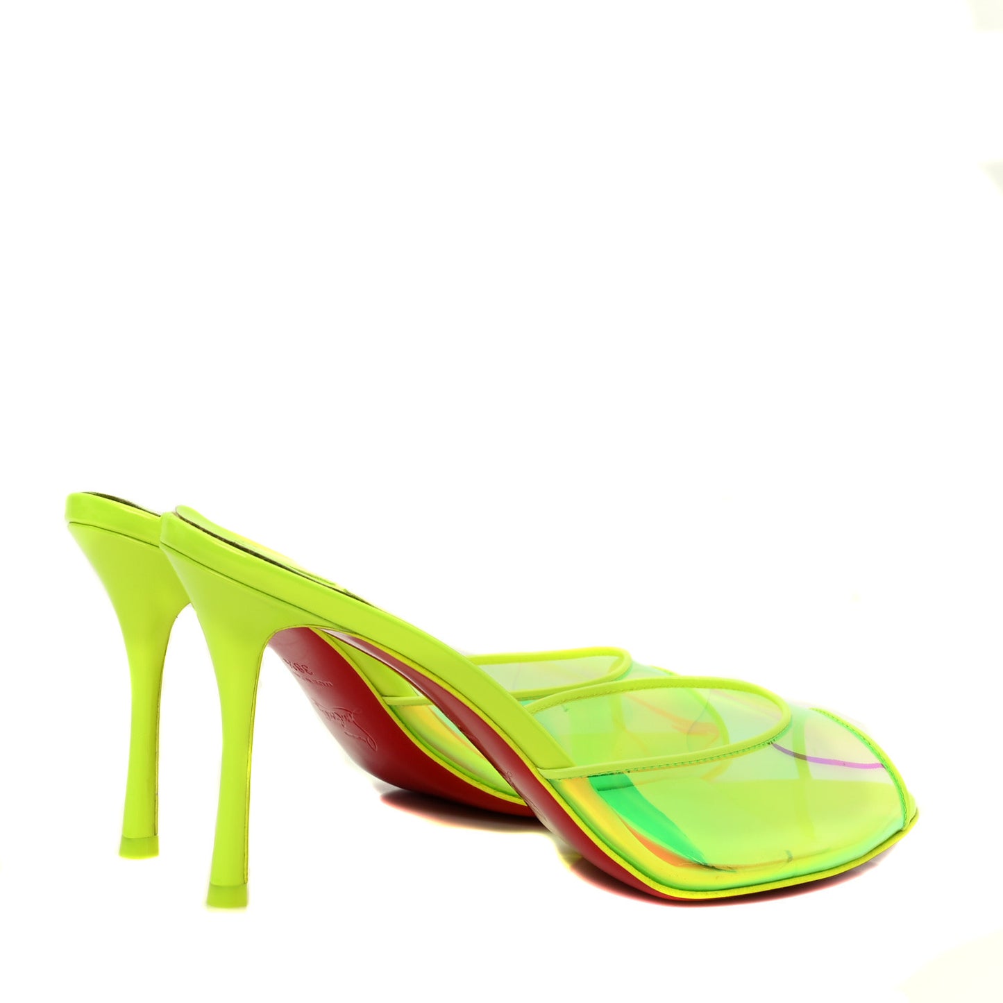 PVC Patent Me Dolly 85 Pumps 38.5 Fluo Yellow