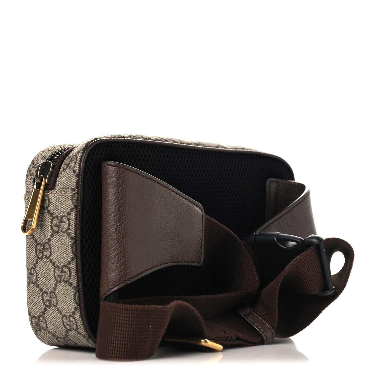 Gucci Soft GG Supreme Monogram Medium Ophidia Belt Bag Dark Brown 3 of 10