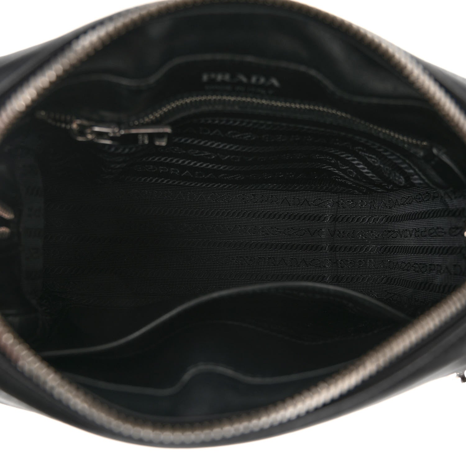 Prada Soft Calfskin Diagramme Camera Bag Black 5 of 10