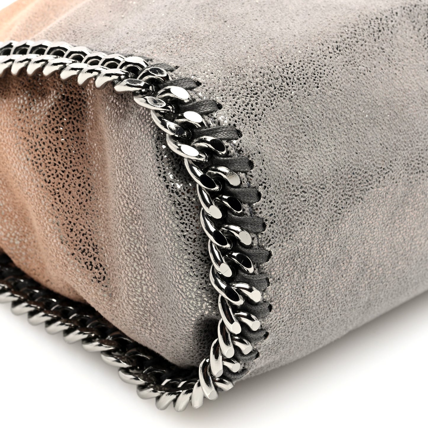 Shaggy Deer Ombre Mini Falabella Fold Over Tote Multicolor