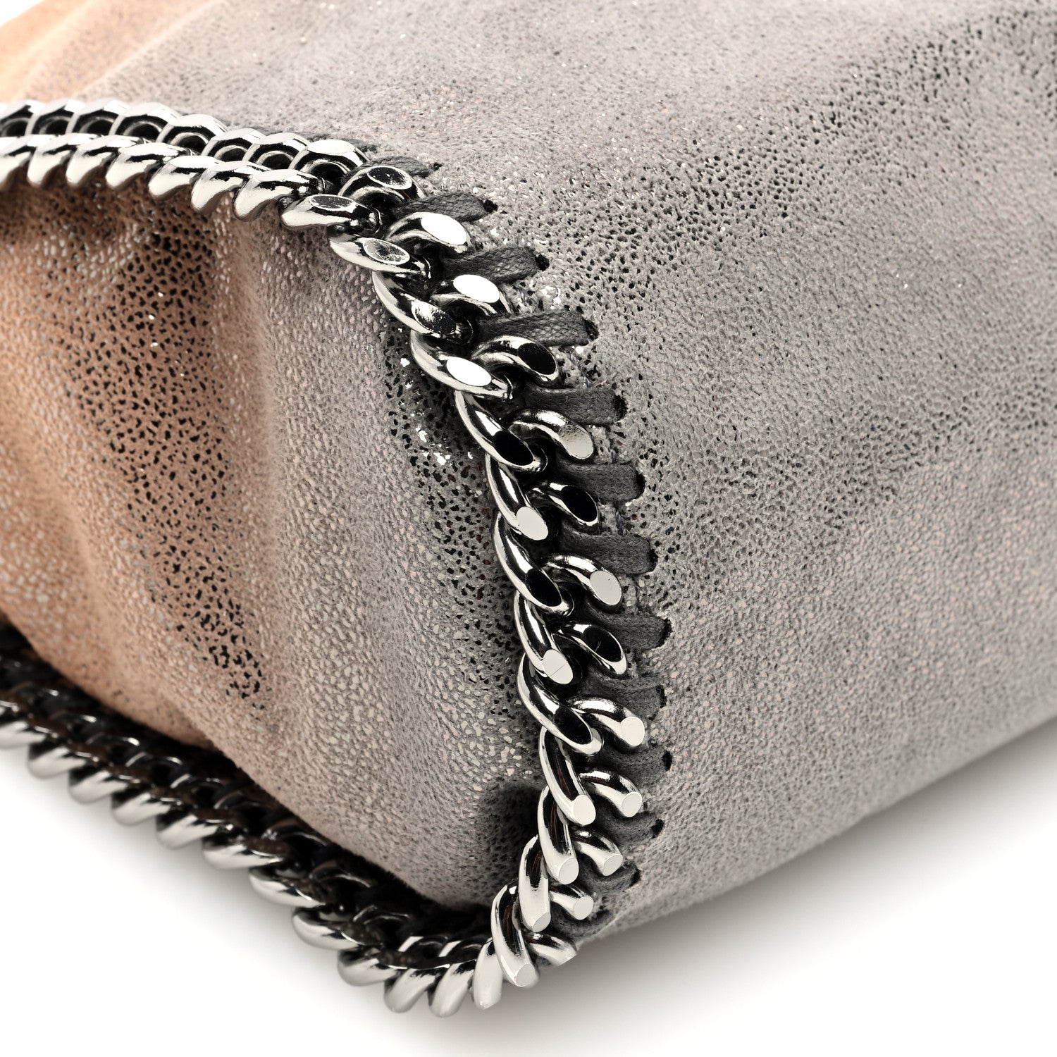 Stella McCartney Shaggy Deer Ombre Mini Falabella Fold Over Tote Multicolor 8 of 9