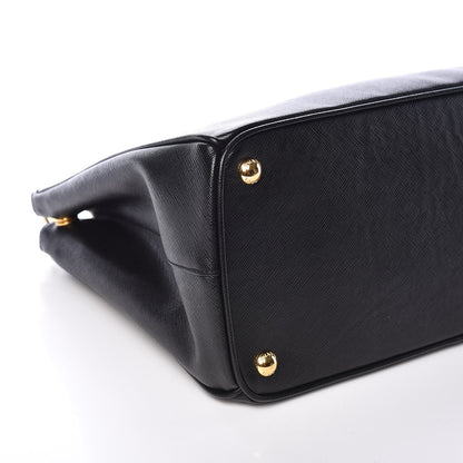 Prada Saffiano Medium Galleria Double Zip Tote Black 8 of 9