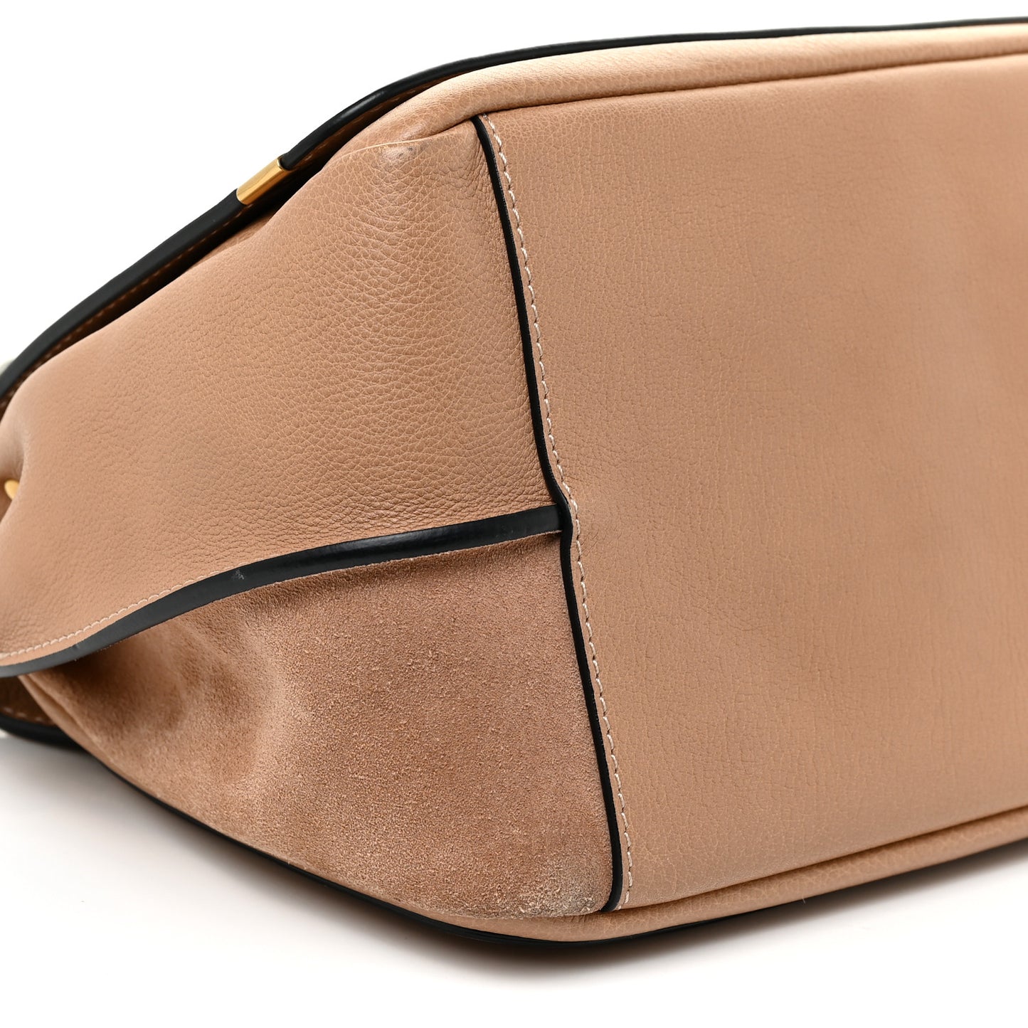 Smooth Calfskin Small Indy Shoulder Bag Biscotti Beige