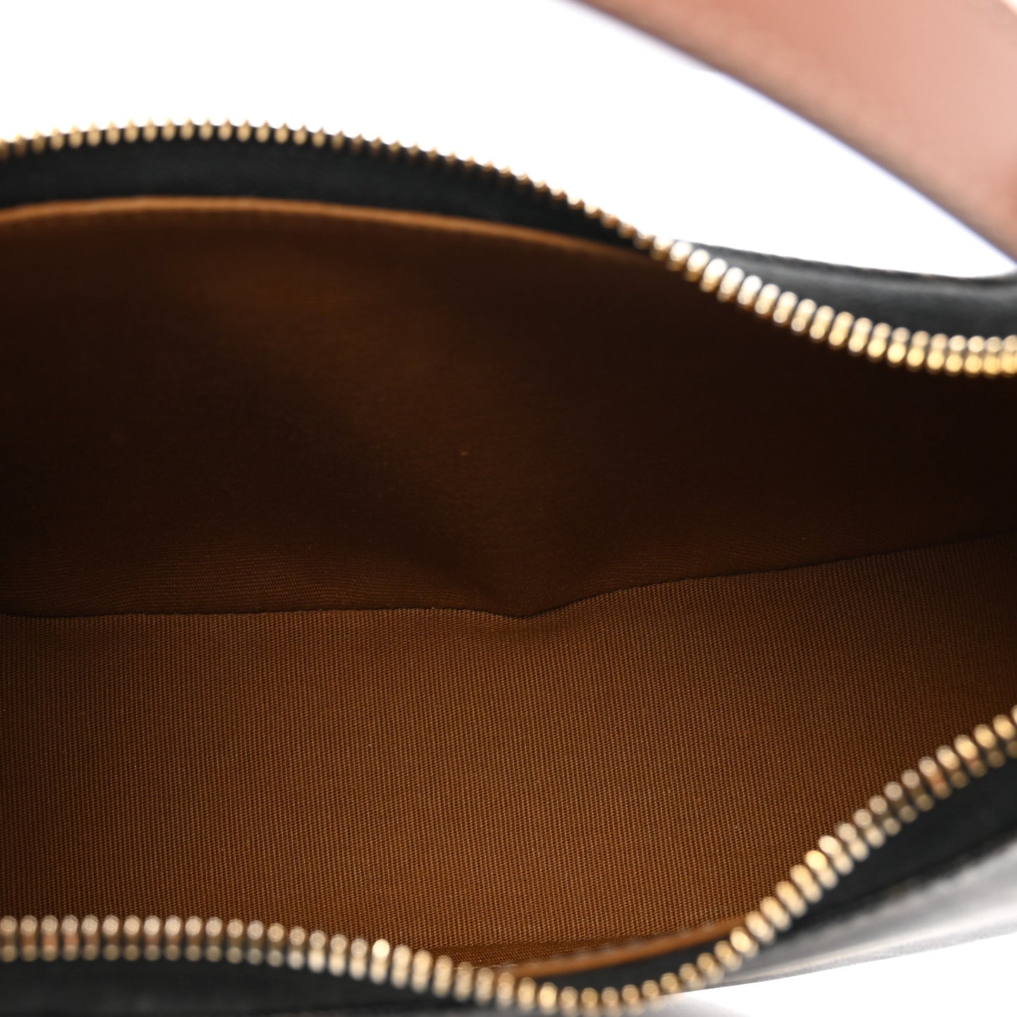 Triomphe Canvas Calfskin Ava Shoulder Bag Tan