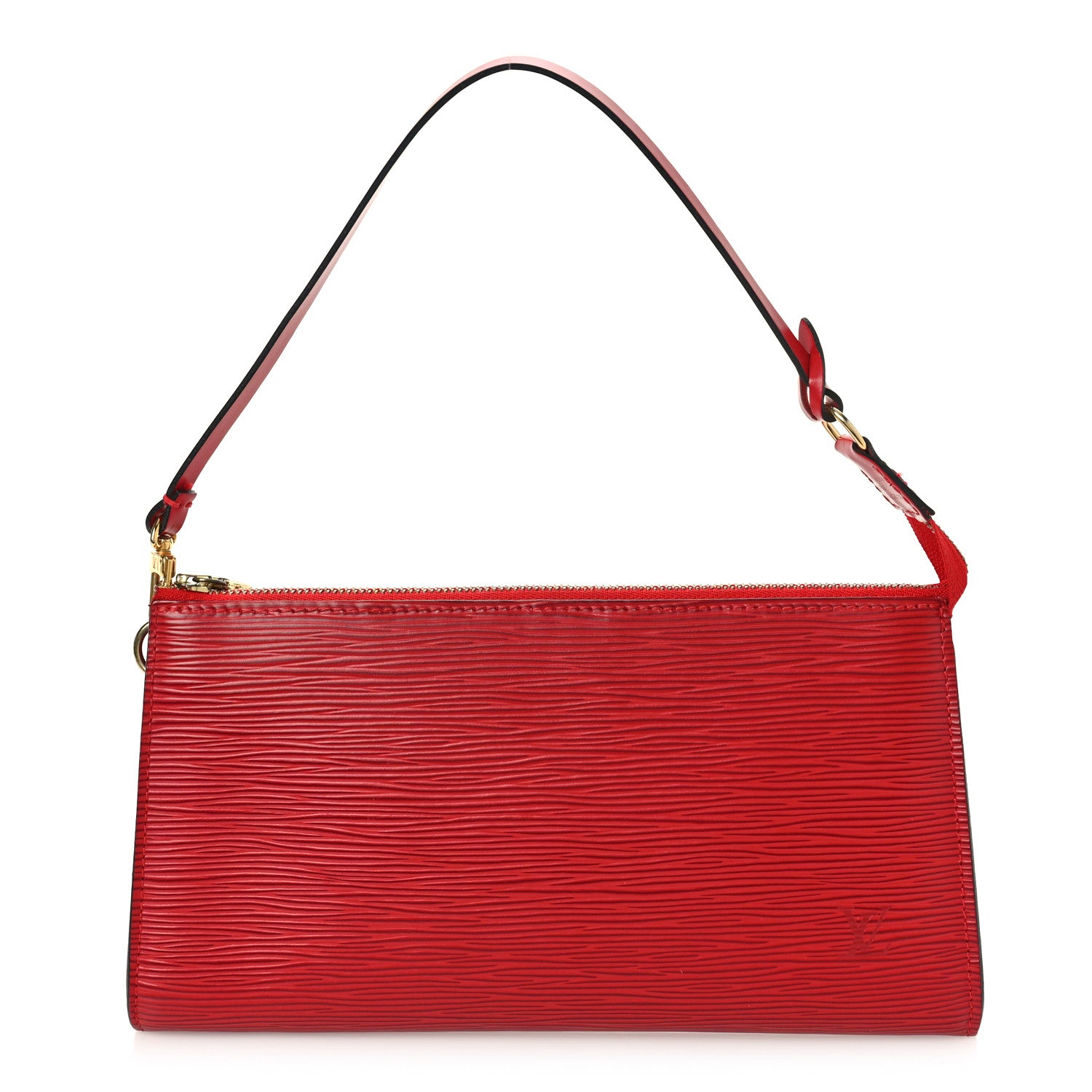 Louis Vuitton Epi Pochette Accessories 24 Castillan Red 1 of 9