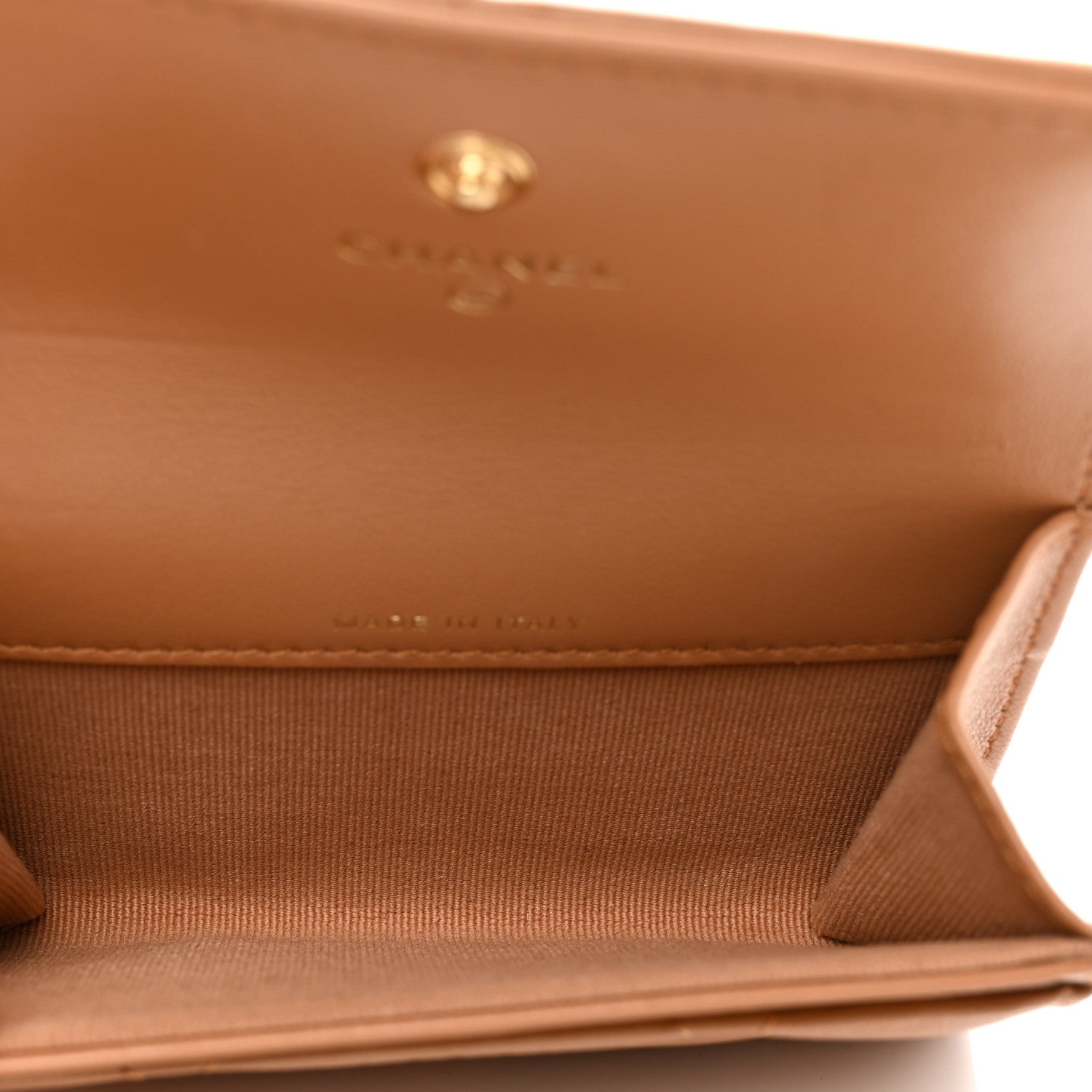 Chanel Lambskin Quilted Chanel 19 Flap Card Holder Brown 5 of 9