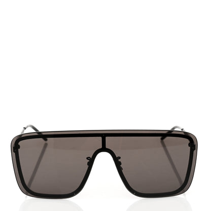 Saint Laurent Metal SL 364 Mask Sunglasses Black 2 of 8