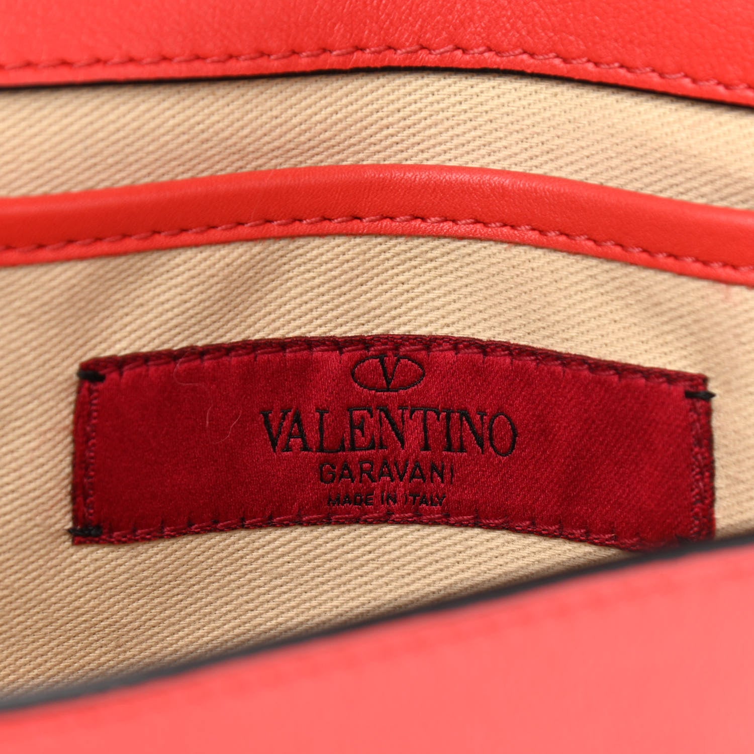Valentino Garavani Vitello Mini Rockstud Flap Saddle Crossbody Bag Deep Orange 6 of 11