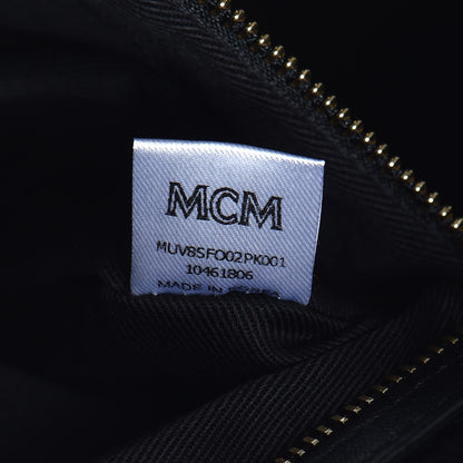 MCM Monogram Visetos Medium Weekender Pink 14 of 15
